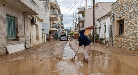 Severe flooding in Greece leaves at least 4 dead and 6 missing, villages cut off